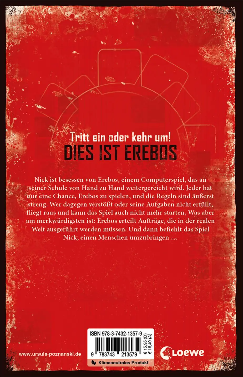Rückseite: 9783743213579 | Erebos | Der erfolgreichste Thriller von Ursula Poznanski | Poznanski