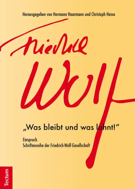 Cover: 9783828833579 | Einspruch. Schriftenreihe der Friedrich-Wolf-Gesellschaft | Buch