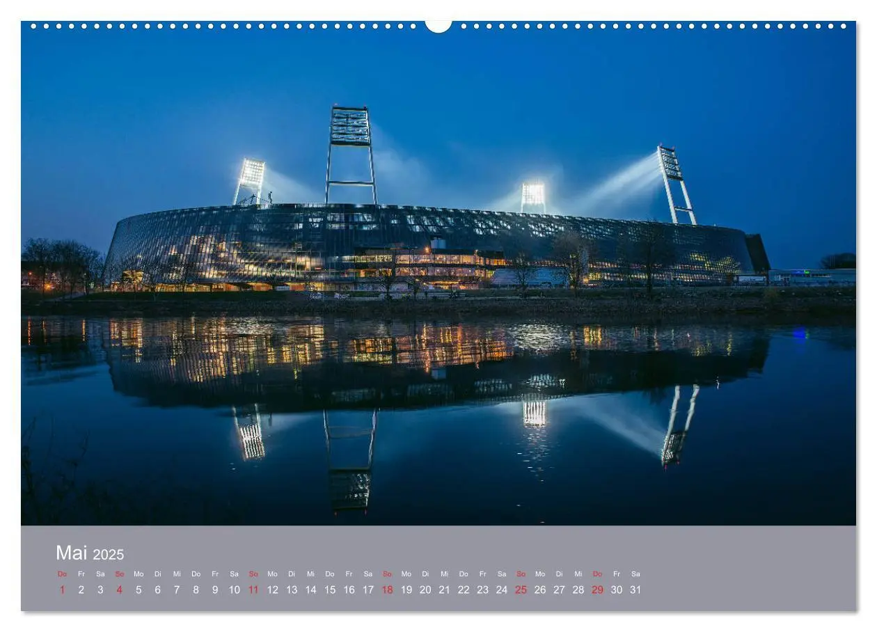 Bild: 9783435173679 | Nachts in Bremen (hochwertiger Premium Wandkalender 2025 DIN A2...