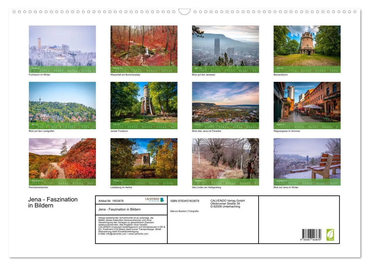 Bild: 9783457403679 | Jena - Faszination in Bildern (Wandkalender 2026 DIN A2 quer),...