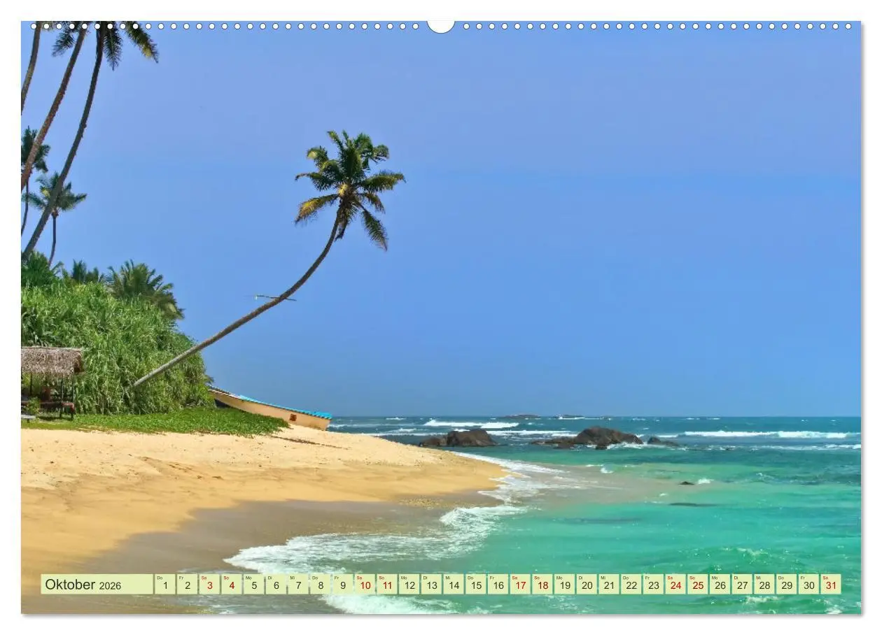 Bild: 9783457643679 | Sri Lanka, Palmen, Strand und Meer (Wandkalender 2026 DIN A2 quer),...
