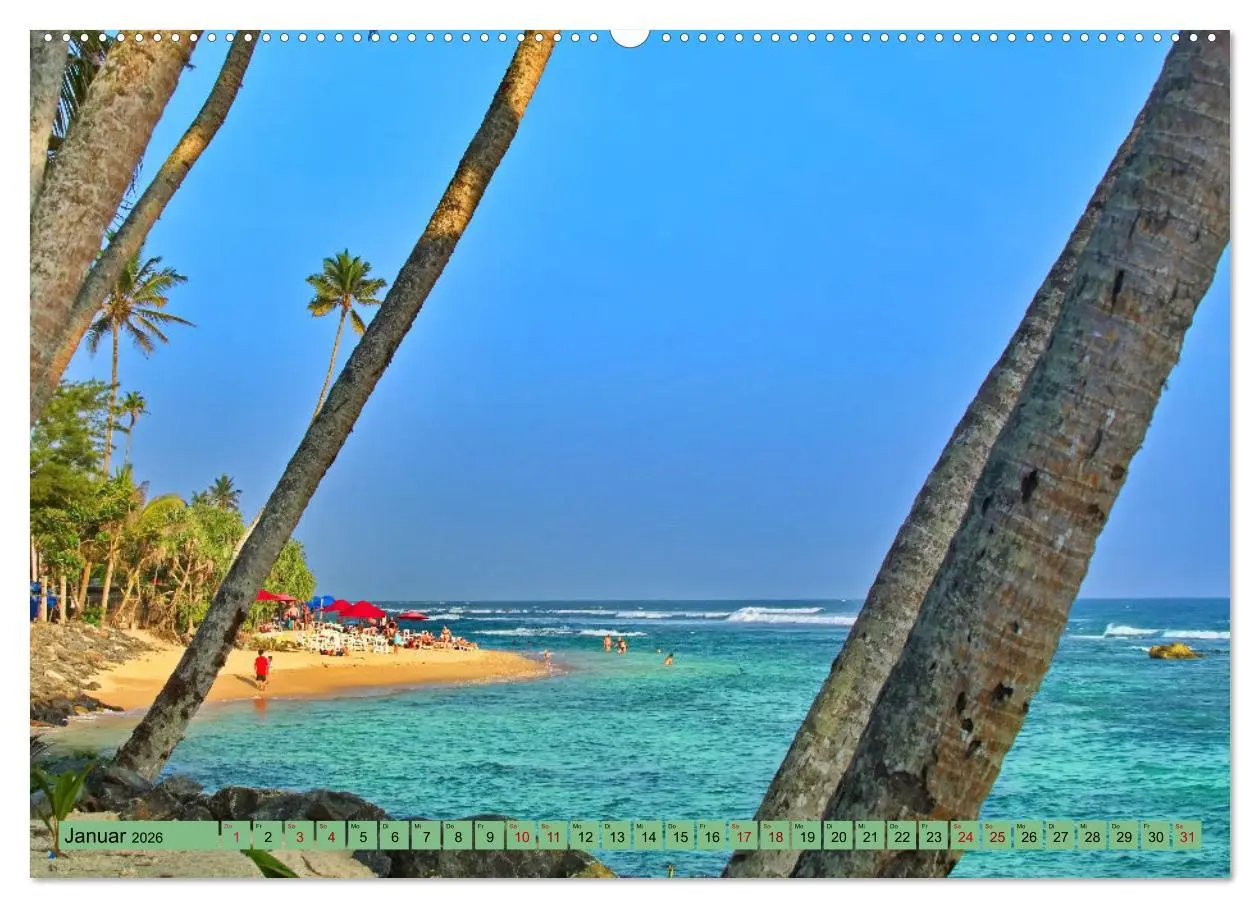 Bild: 9783457643679 | Sri Lanka, Palmen, Strand und Meer (Wandkalender 2026 DIN A2 quer),...