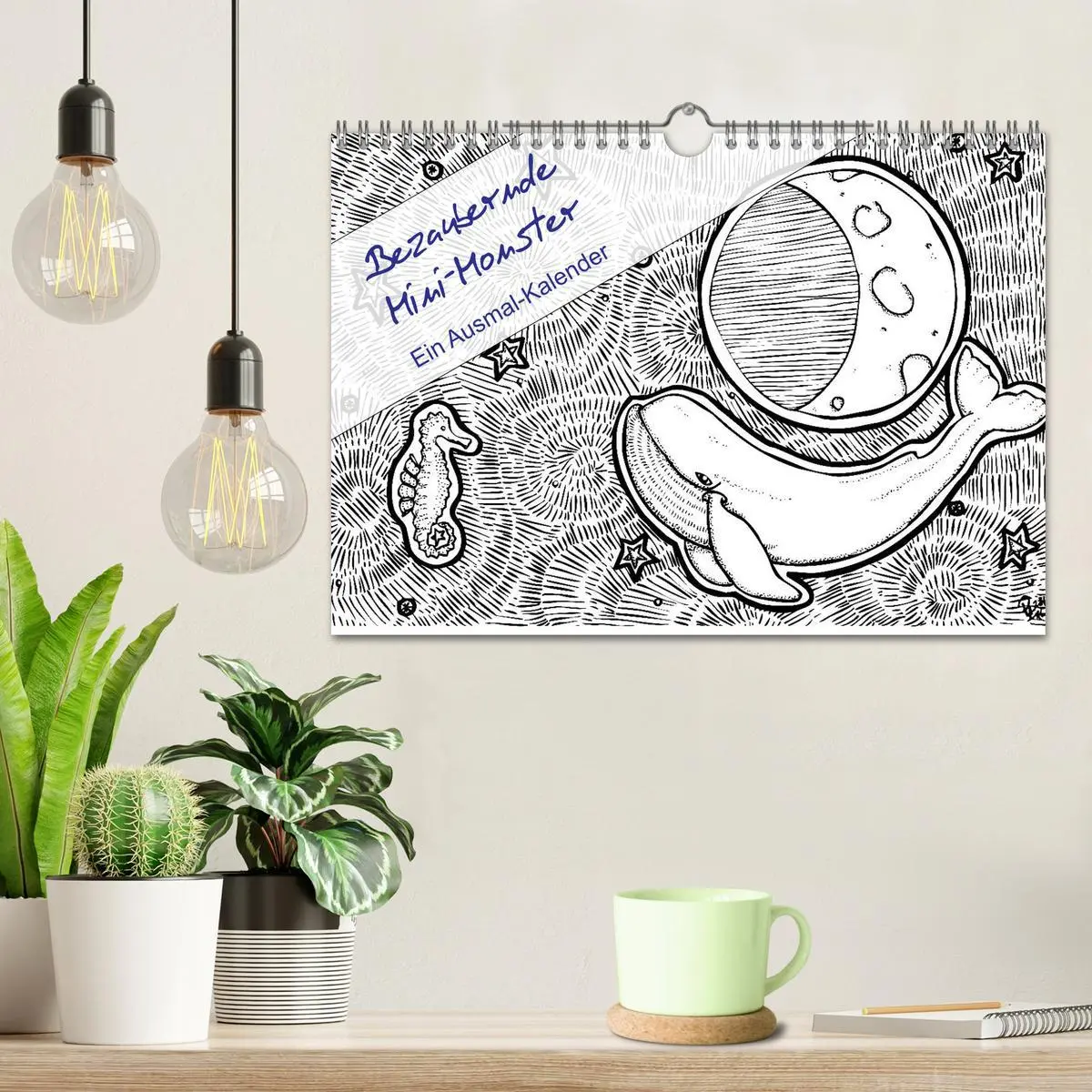 Bild: 9783457883679 | Bezaubernde Mini-Monster - Ein Ausmal-Kalender (Wandkalender 2026...