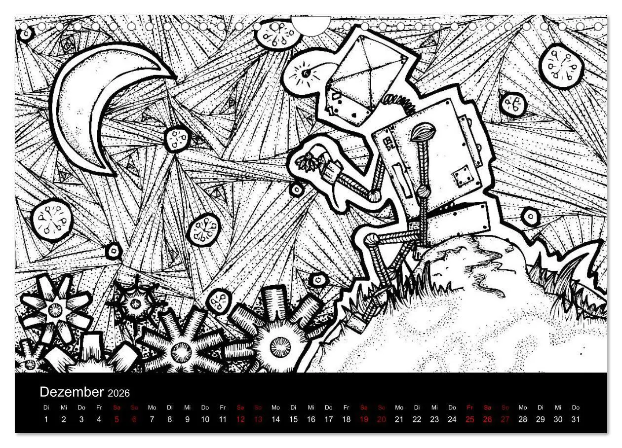 Bild: 9783457883679 | Bezaubernde Mini-Monster - Ein Ausmal-Kalender (Wandkalender 2026...