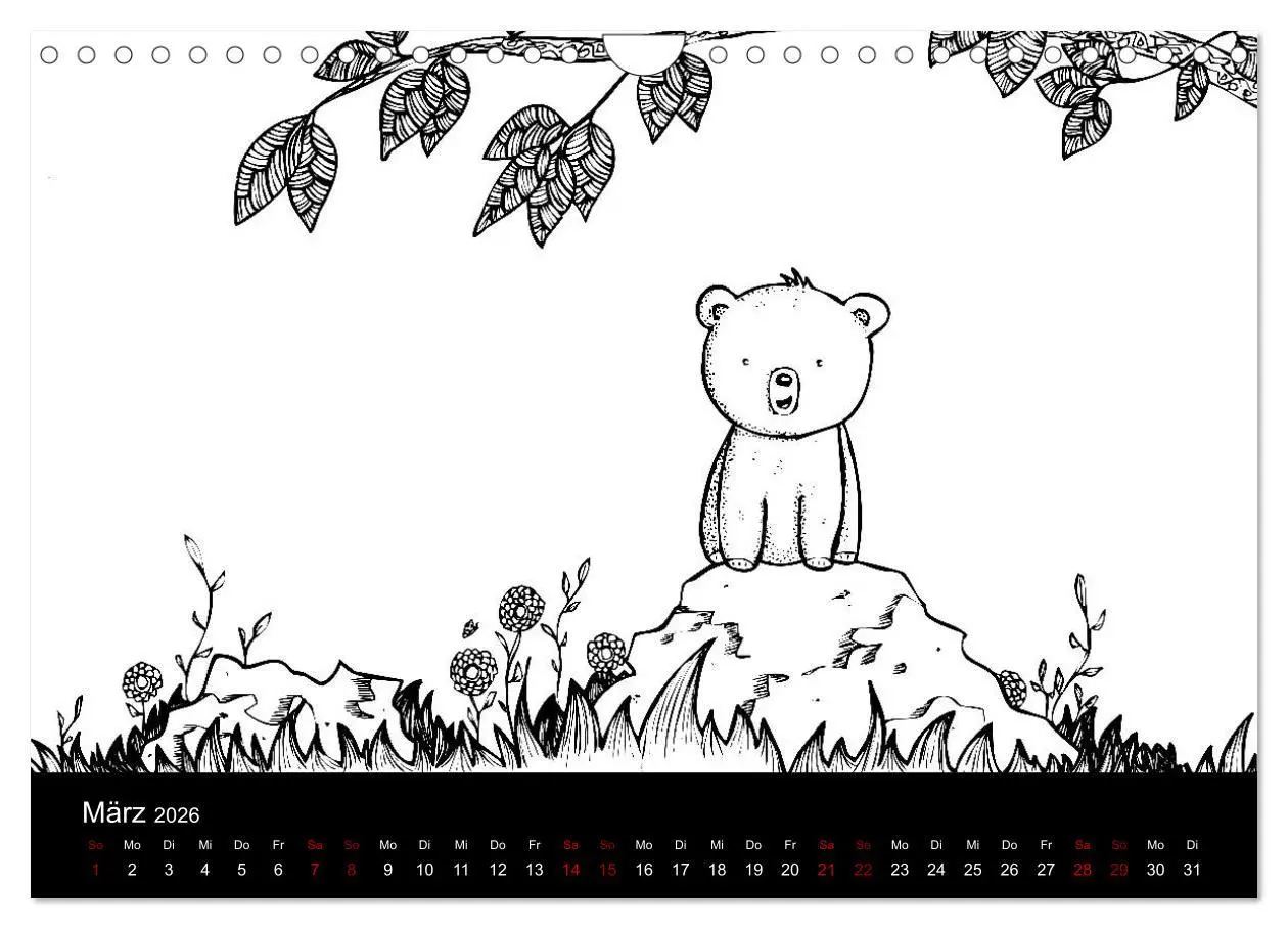 Bild: 9783457883679 | Bezaubernde Mini-Monster - Ein Ausmal-Kalender (Wandkalender 2026...