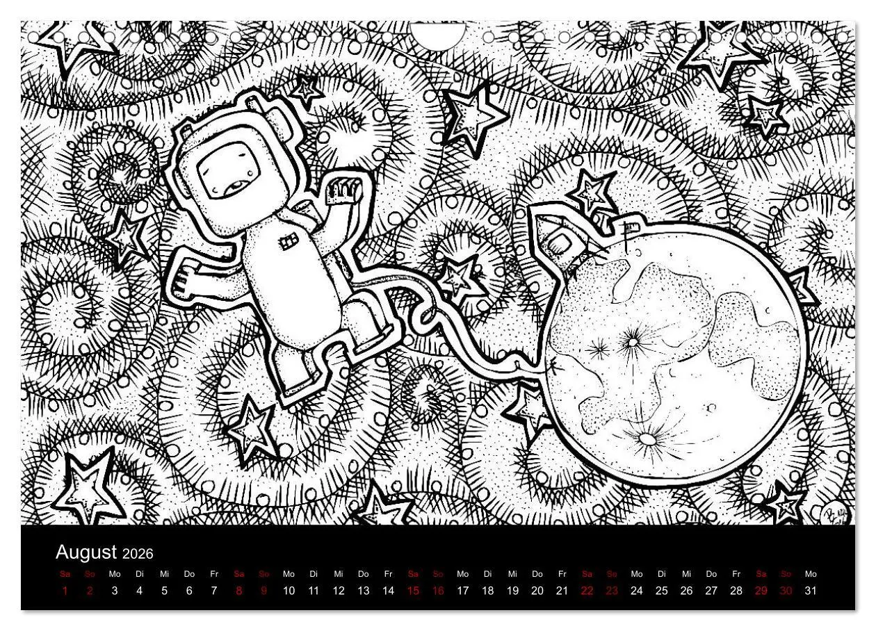 Bild: 9783457883679 | Bezaubernde Mini-Monster - Ein Ausmal-Kalender (Wandkalender 2026...