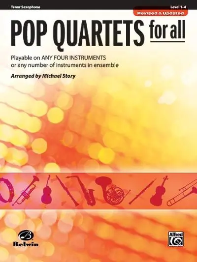 Cover: 38081333779 | Pop Quartets for All: Tenor Saxophone | Level 1-4 | Taschenbuch | Buch