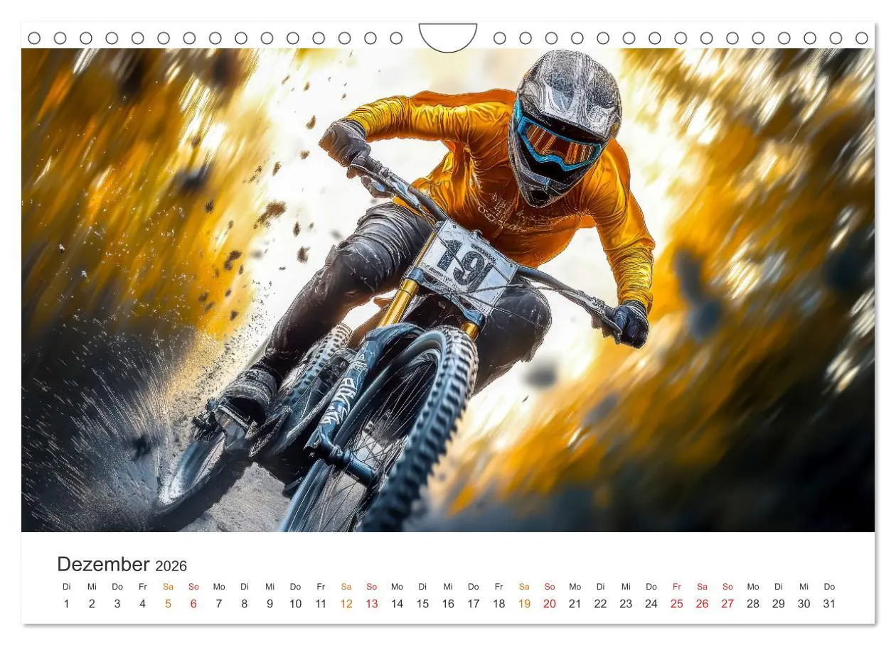 Bild: 9783457253779 | Mountainbike - Highspeed durch das Jahr (Wandkalender 2026 DIN A4...