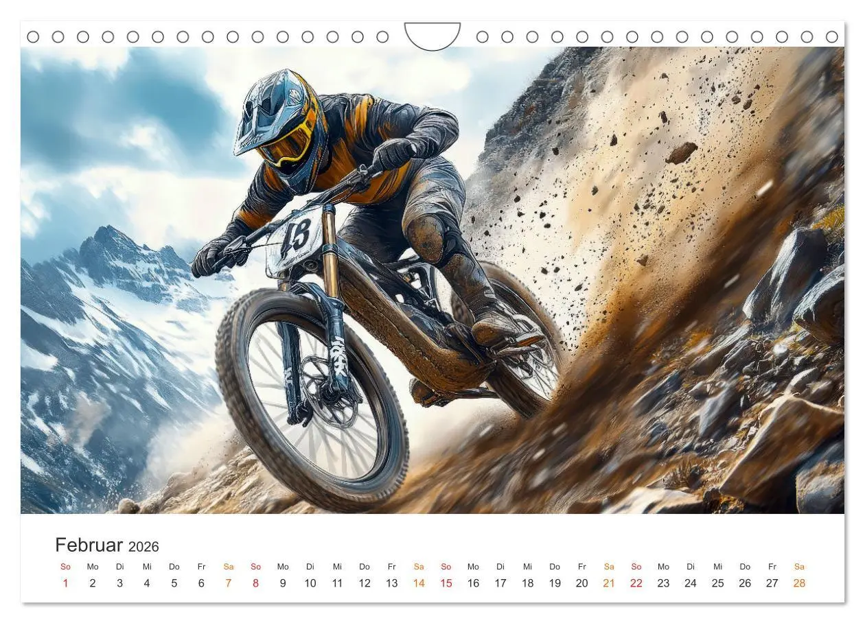 Bild: 9783457253779 | Mountainbike - Highspeed durch das Jahr (Wandkalender 2026 DIN A4...