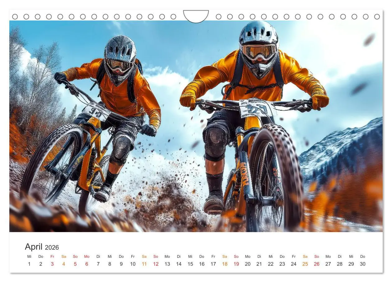Bild: 9783457253779 | Mountainbike - Highspeed durch das Jahr (Wandkalender 2026 DIN A4...