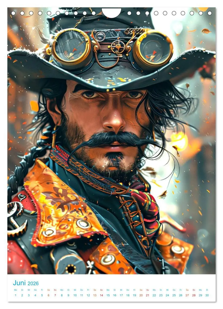 Bild: 9783516273779 | Steampunk Helden (Wandkalender 2026 DIN A4 hoch), CALVENDO...