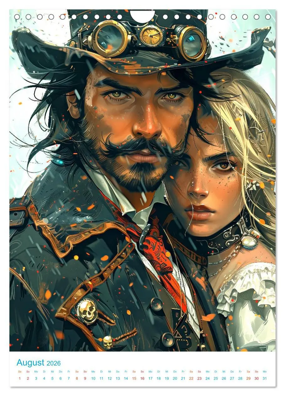 Bild: 9783516273779 | Steampunk Helden (Wandkalender 2026 DIN A4 hoch), CALVENDO...