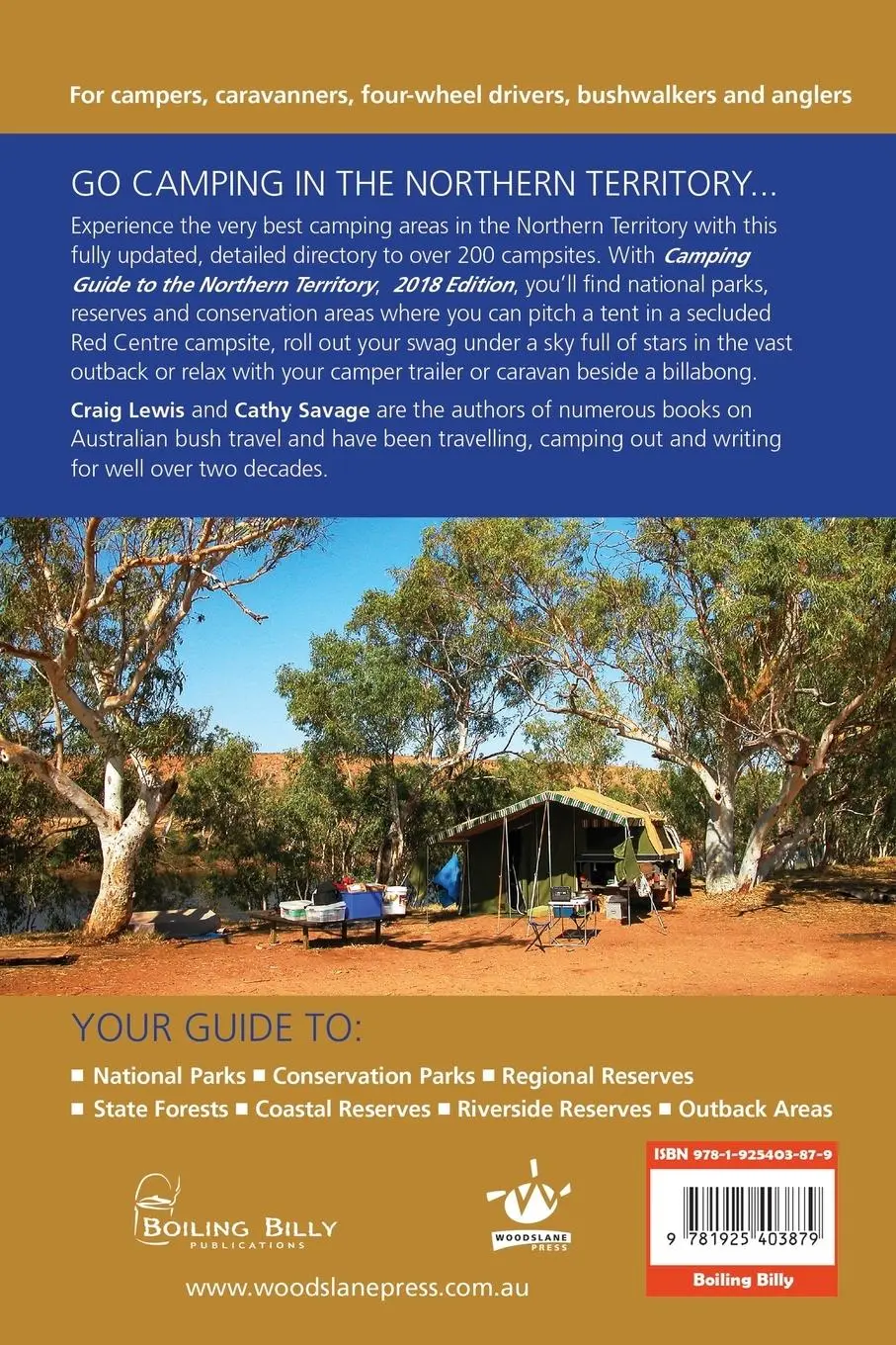 Rückseite: 9781925403879 | Camping Guide to the Northern Territory | Craig Lewis (u. a.) | Buch