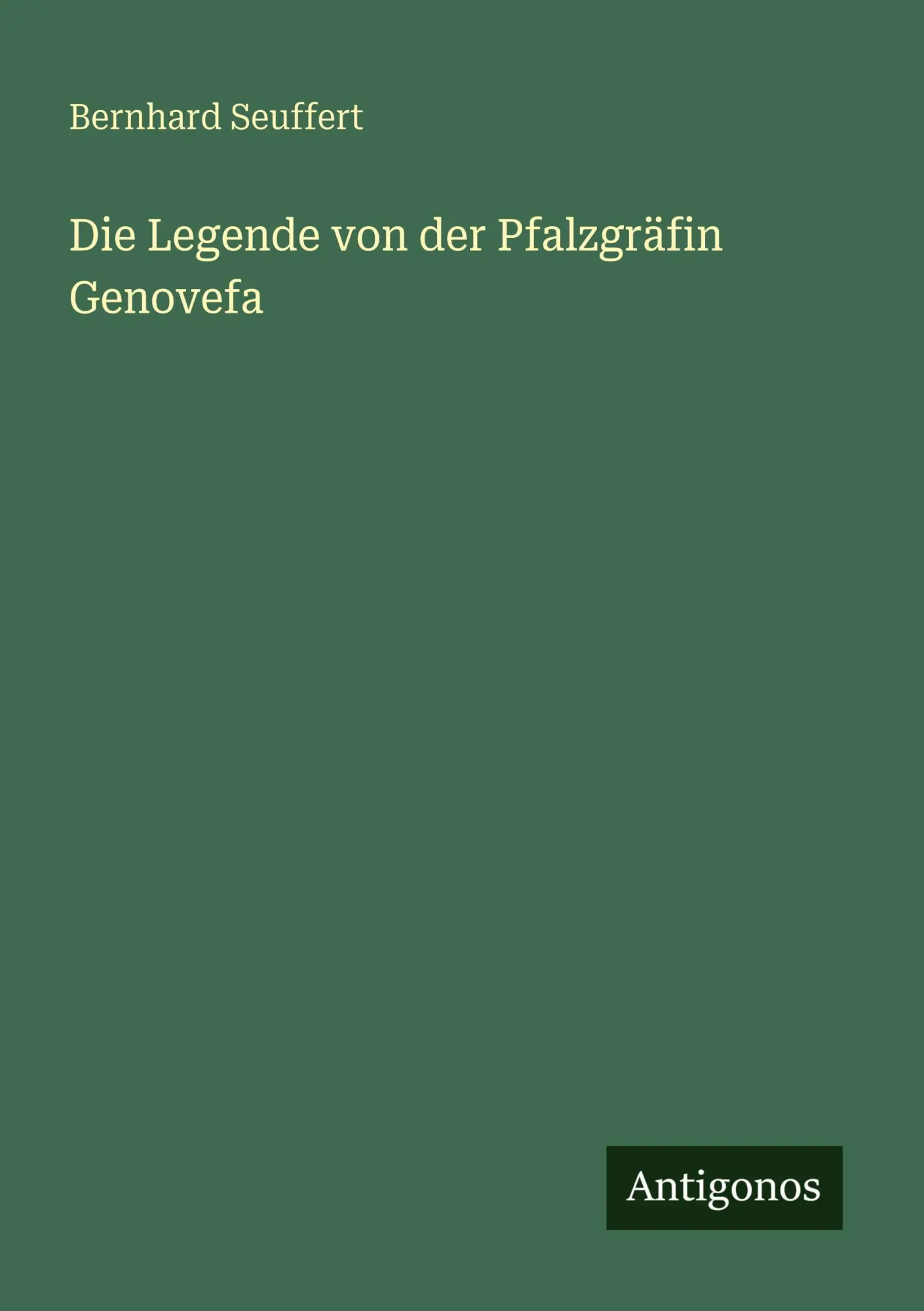Die Legende von der Pfalzgräfin Genovefa