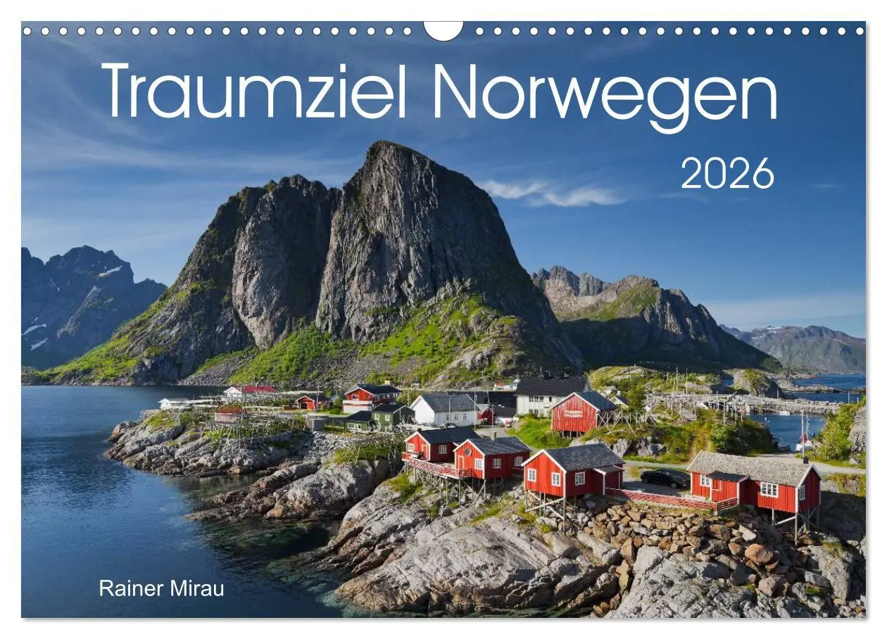 Cover: 9783516023879 | Traumziel Norwegen 2026 (Wandkalender 2026 DIN A3 quer), CALVENDO...