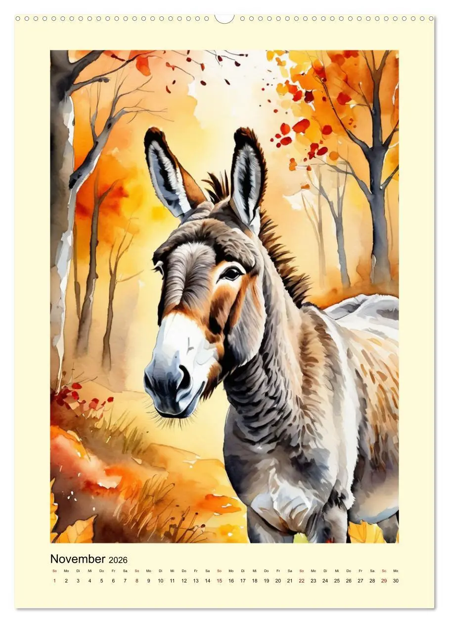Bild: 9783516263879 | Esel - zauberhafte Langohren (hochwertiger Premium Wandkalender...
