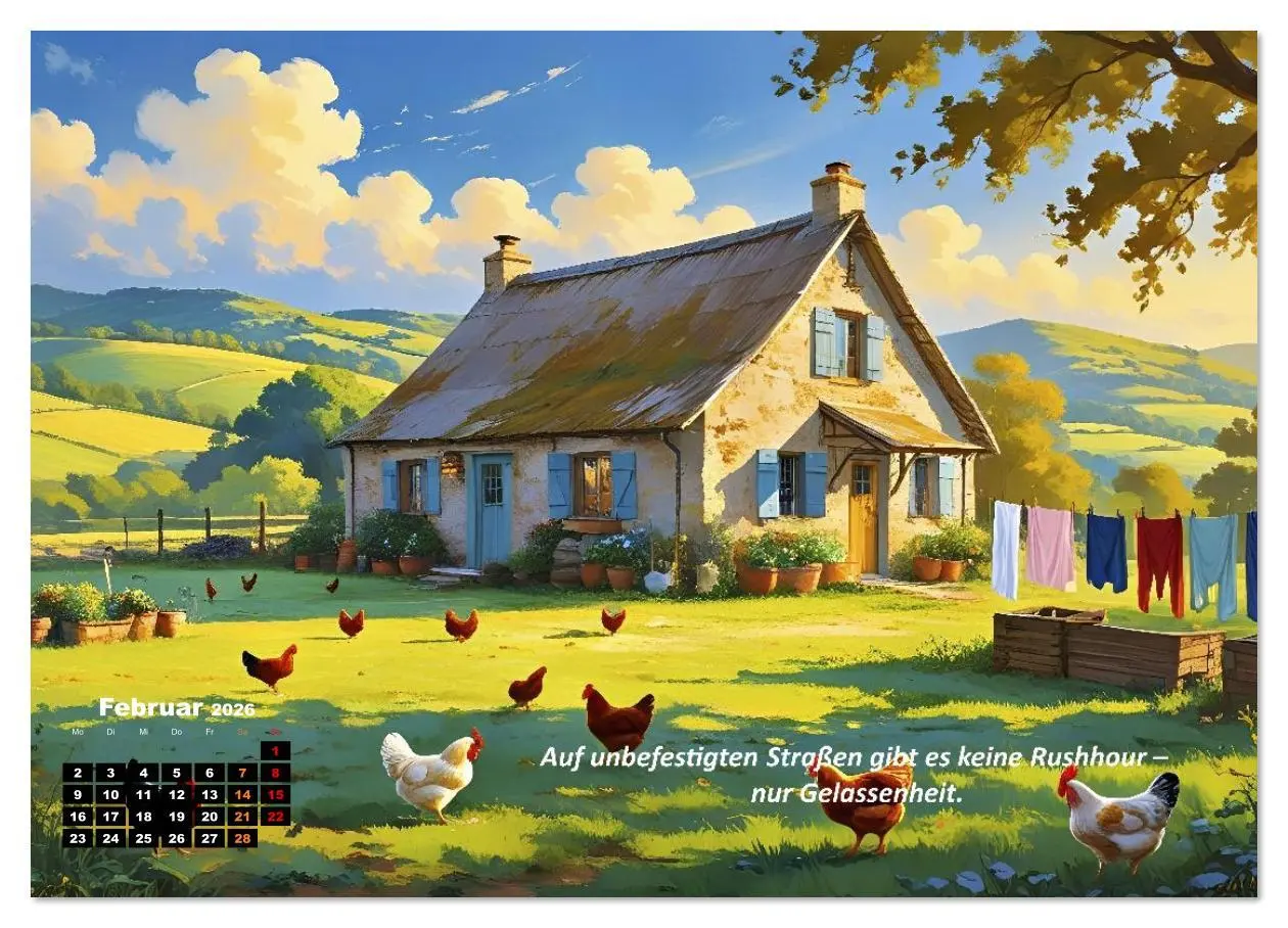 Bild: 9783516643879 | Cottage und Landleben (hochwertiger Premium Wandkalender 2026 DIN...