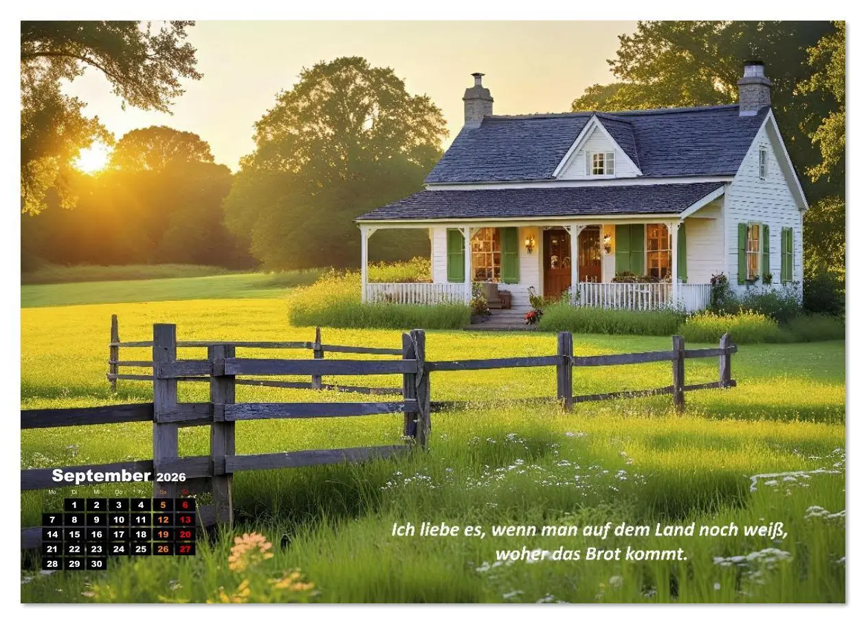 Bild: 9783516643879 | Cottage und Landleben (hochwertiger Premium Wandkalender 2026 DIN...