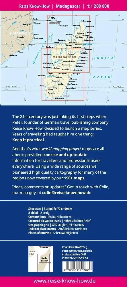 Bild: 9783831773879 | Reise Know-How Landkarte Madagaskar / Madagascar (1:1.200.000) | Rump