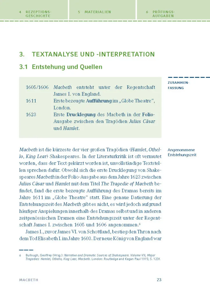 Bild: 9783129303979 | Macbeth von William Shakespeare | Textanalyse und Interpretation