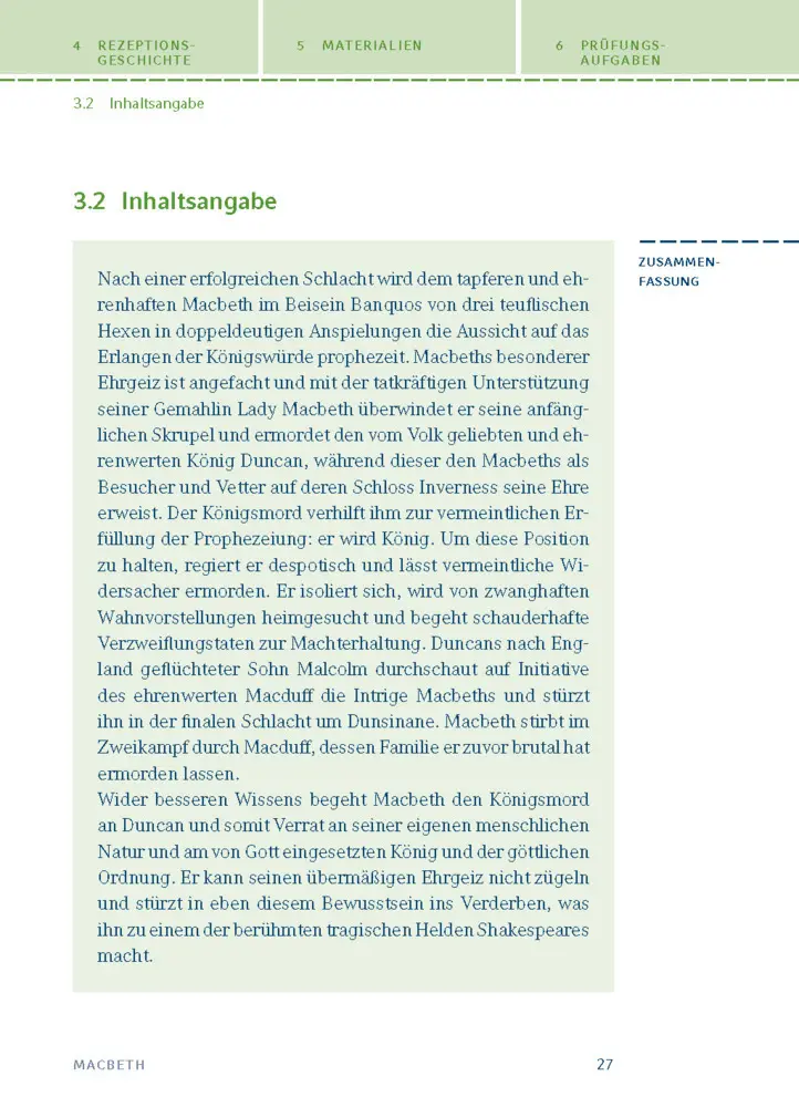Bild: 9783129303979 | Macbeth von William Shakespeare | Textanalyse und Interpretation