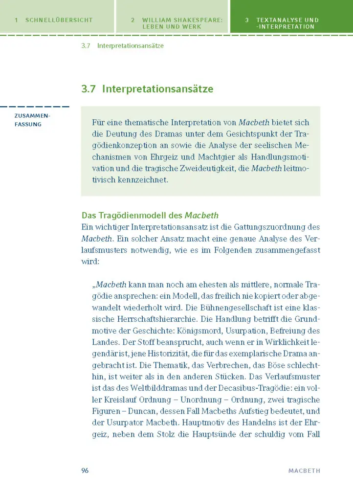 Bild: 9783129303979 | Macbeth von William Shakespeare | Textanalyse und Interpretation