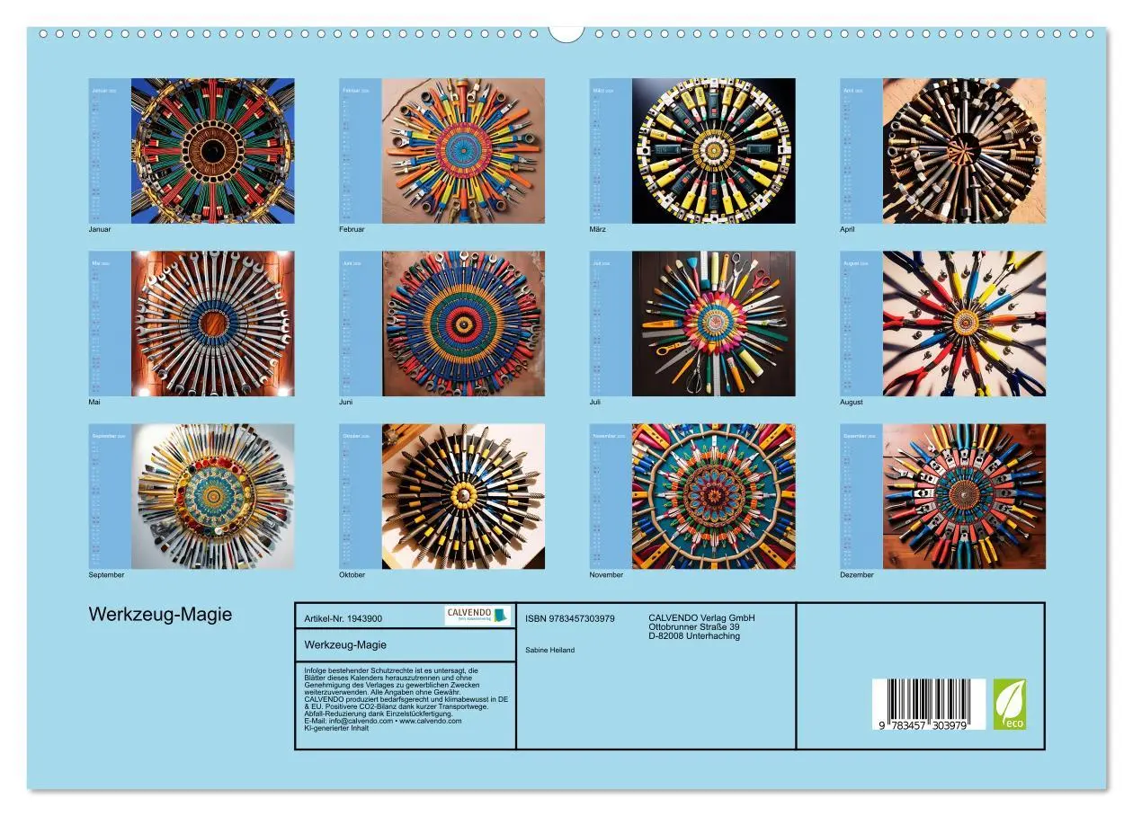 Bild: 9783457303979 | Werkzeug-Magie (hochwertiger Premium Wandkalender 2026 DIN A2...