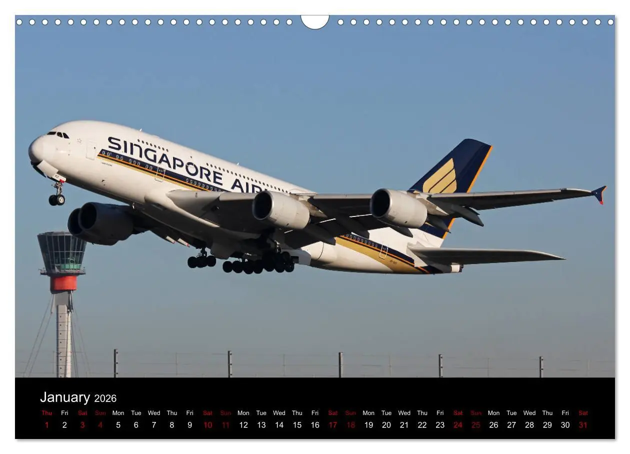 Bild: 9783516563979 | A380 SuperJumbo (Wall Calendar 2026 DIN A3 landscape), CALVENDO 12...