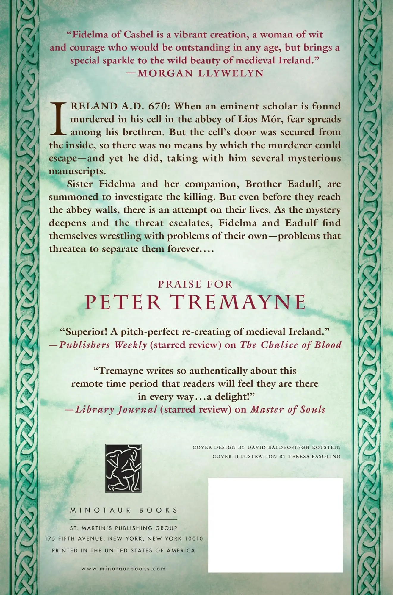 Rückseite: 9781250004079 | The -Chalice of Blood | A Mystery of Ancient Ireland | Peter Tremayne