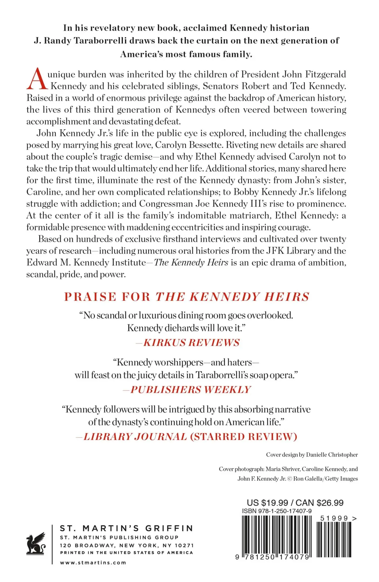 Rückseite: 9781250174079 | Kennedy Heirs | J. Randy Taraborrelli | Taschenbuch | Englisch | 2020