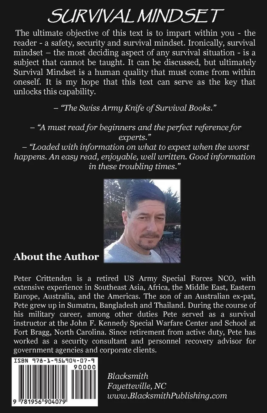 Rückseite: 9781956904079 | Survival Mindset | Peter Crittenden | Taschenbuch | Englisch | 2022