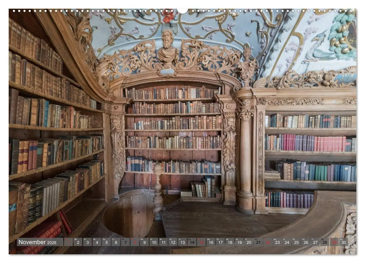 Bild: 9783457744079 | Kloster Waldsassen Stiftsbibliothek (Wandkalender 2026 DIN A2...