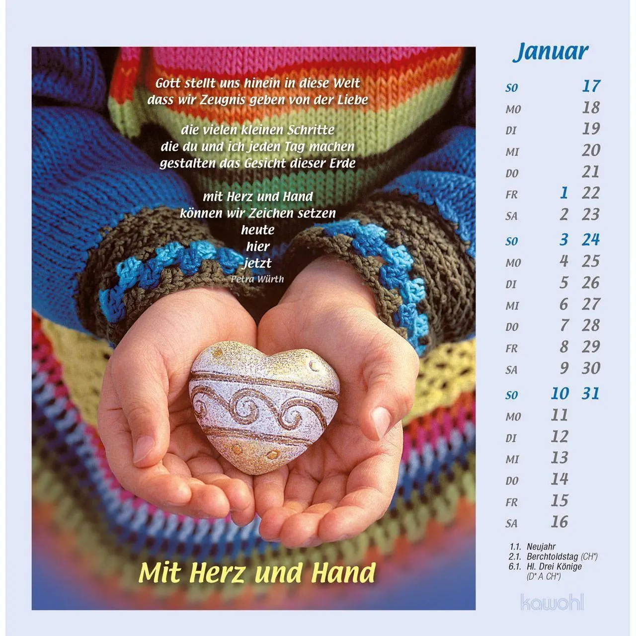 Bild: 9783754814079 | Mit Hand und Fuß 2027 | Postkartenkalender mit Bildern, die berühren