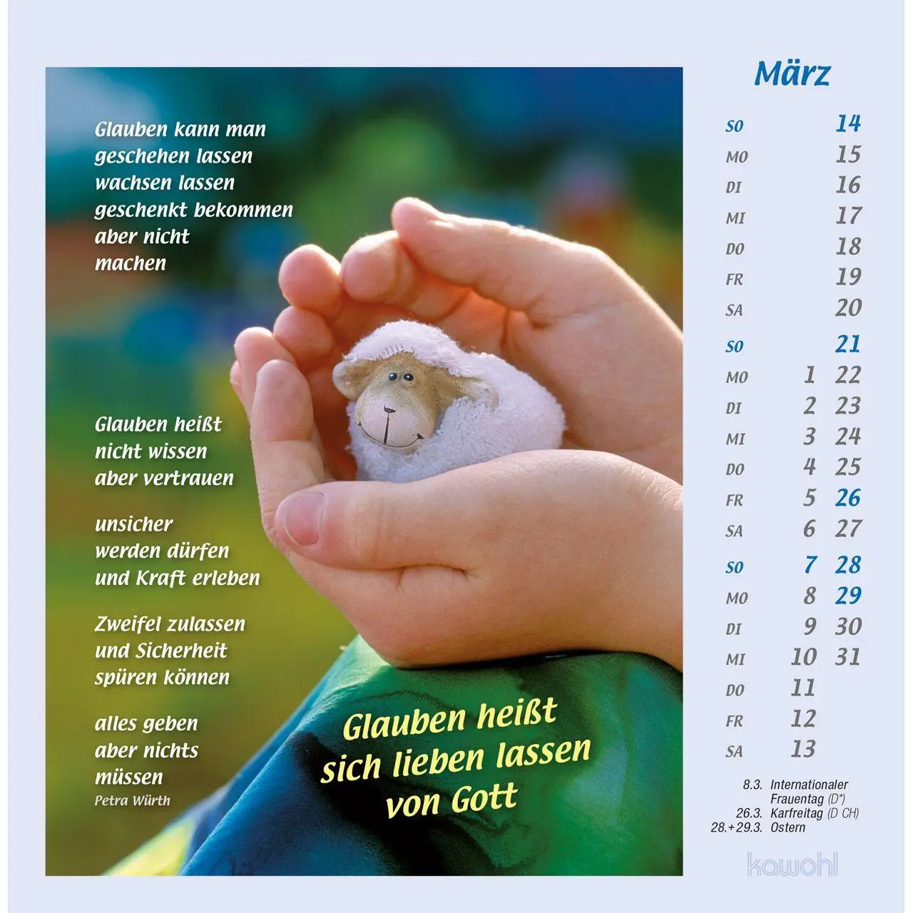 Bild: 9783754814079 | Mit Hand und Fuß 2027 | Postkartenkalender mit Bildern, die berühren