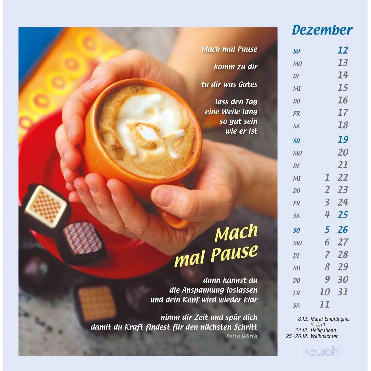 Bild: 9783754814079 | Mit Hand und Fuß 2027 | Postkartenkalender mit Bildern, die berühren