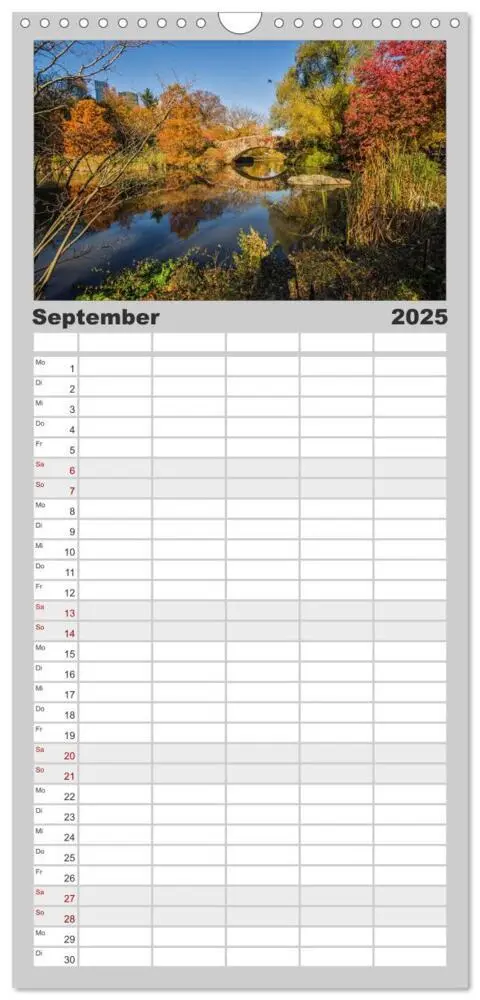 Bild: 9783457114179 | Familienplaner 2025 - New York Impressionen mit 5 Spalten...