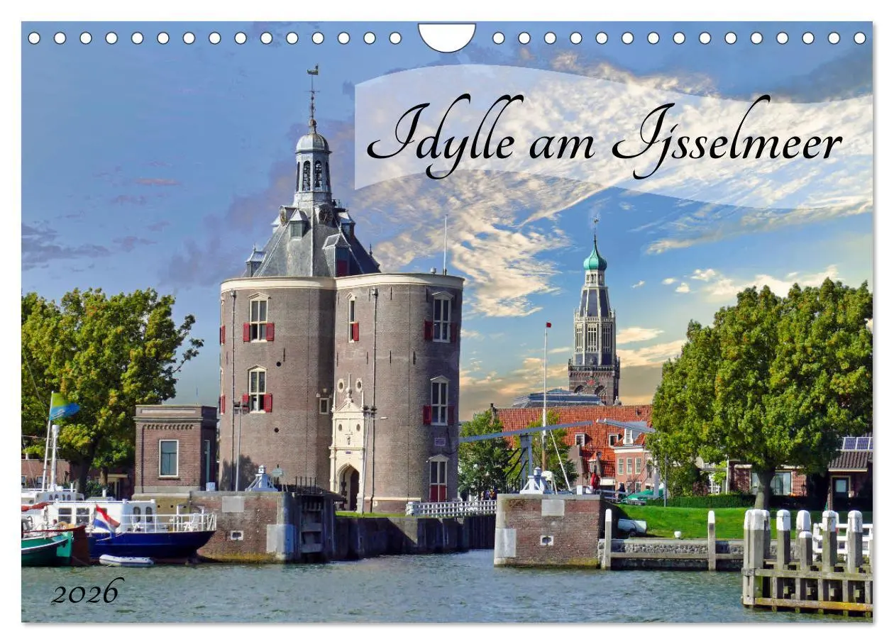 Cover: 9783457734179 | Idylle am Ijsselmeer (Wandkalender 2026 DIN A4 quer), CALVENDO...