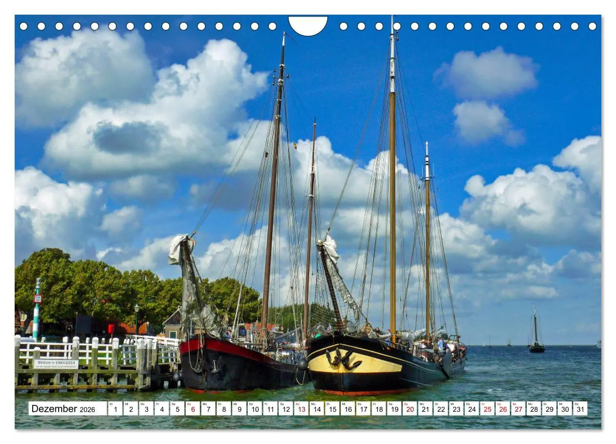 Bild: 9783457734179 | Idylle am Ijsselmeer (Wandkalender 2026 DIN A4 quer), CALVENDO...