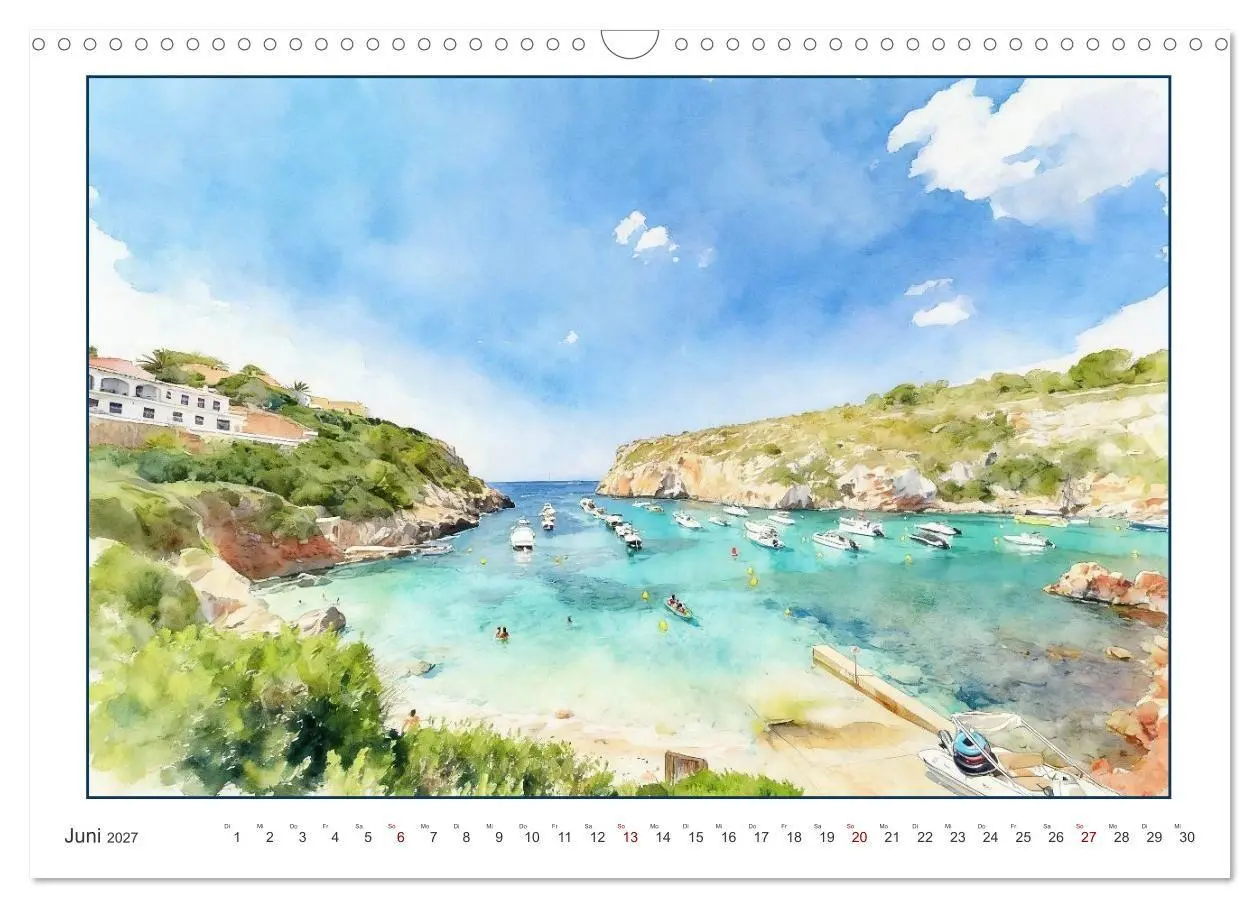 Bild: 9783516754179 | Beschauliches Menorca (Wandkalender 2027 DIN A3 quer), CALVENDO...