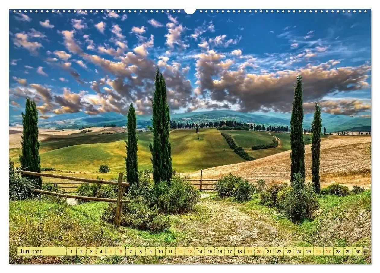 Bild: 9783569914179 | Bühne frei für die Toskana (hochwertiger Premium Wandkalender 2027...