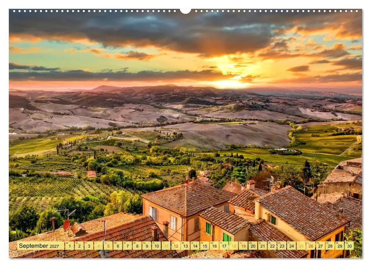 Bild: 9783569914179 | Bühne frei für die Toskana (hochwertiger Premium Wandkalender 2027...