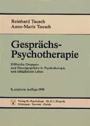 Cover: 9783801704179 | Gesprächspsychotherapie | Anne-Marie Tausch (u. a.) | Taschenbuch