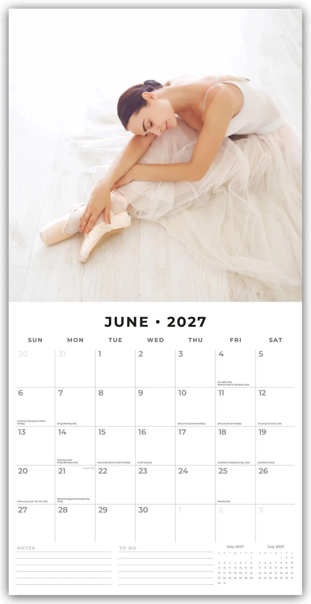 Bild: 9781837014279 | Ballet - Ballett 2027 - 16-Monatskalender | Robin Red | Kalender