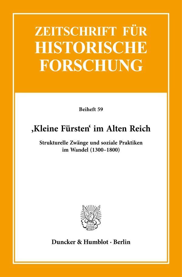 Cover: 9783428184279 | 'Kleine Fürsten' im Alten Reich. | Oliver Auge (u. a.) | Taschenbuch