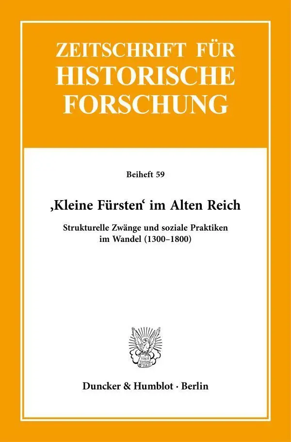 Cover: 9783428184279 | 'Kleine Fürsten' im Alten Reich. | Oliver Auge (u. a.) | Taschenbuch