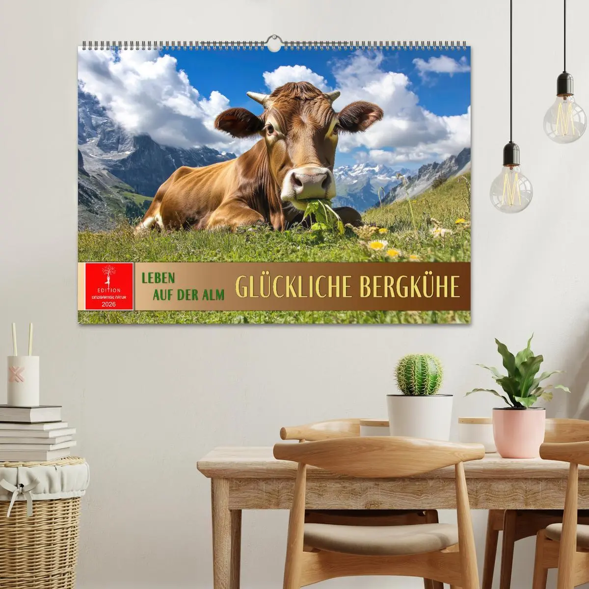 Bild: 9783457274279 | Glückliche Bergkühe - Leben auf der Alm (Wandkalender 2026 DIN A2...