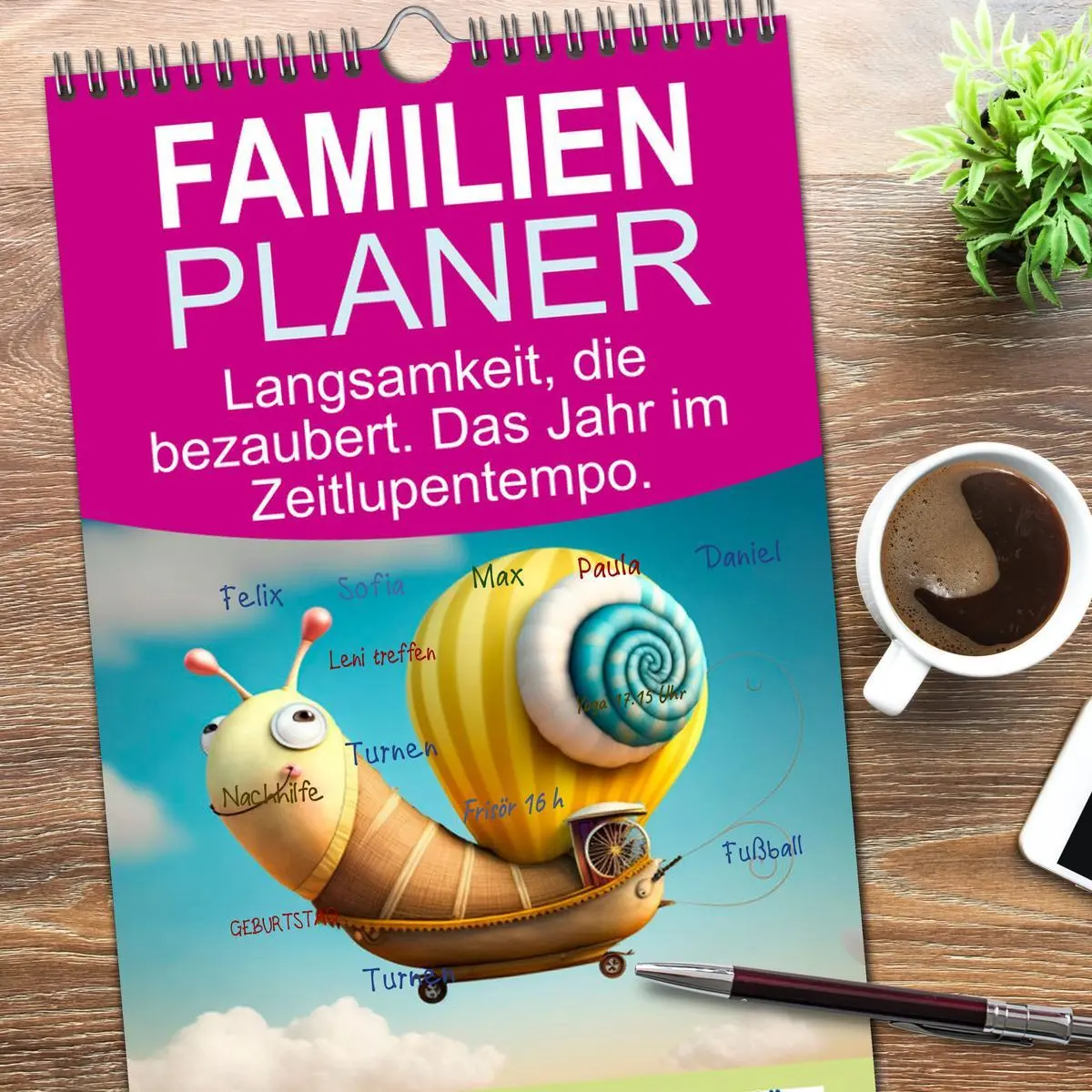 Bild: 9783516504279 | Familienplaner 2026 - Langsamkeit, die bezaubert. Das Jahr im...