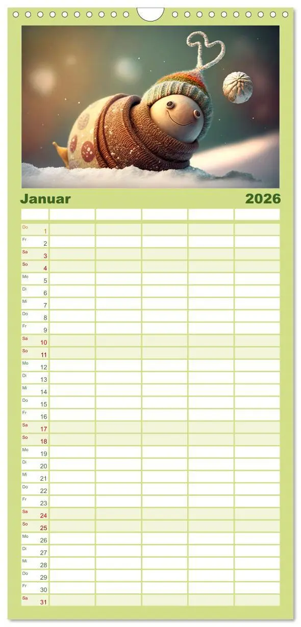Bild: 9783516504279 | Familienplaner 2026 - Langsamkeit, die bezaubert. Das Jahr im...