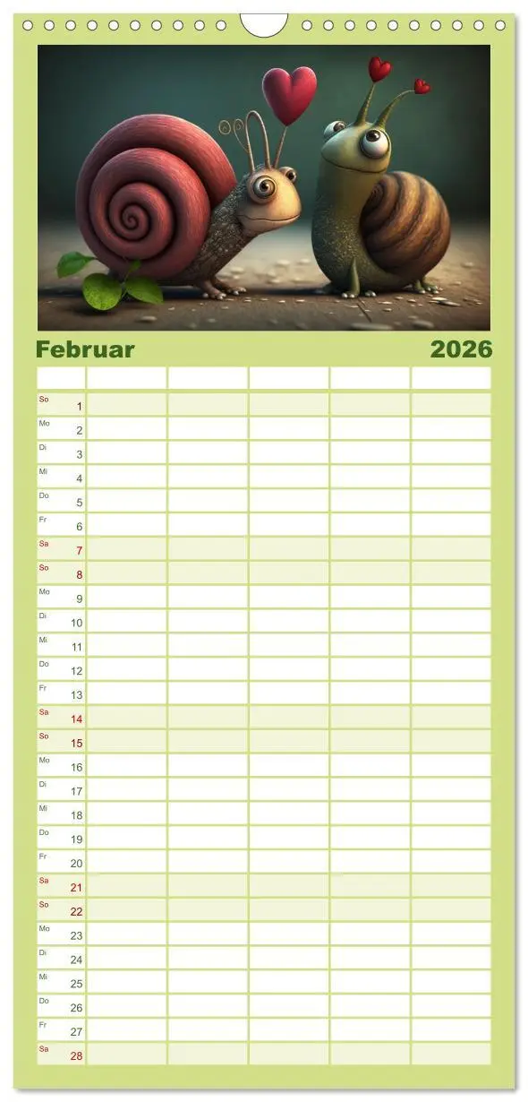 Bild: 9783516504279 | Familienplaner 2026 - Langsamkeit, die bezaubert. Das Jahr im...