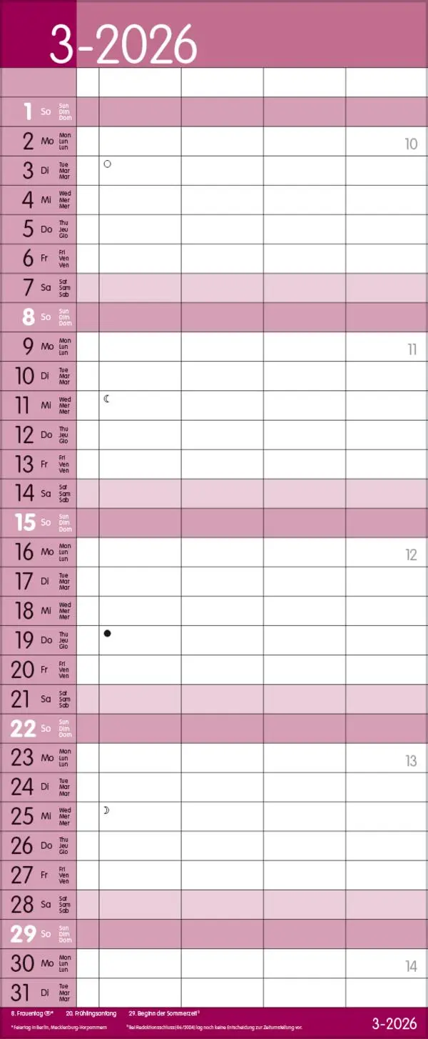 Bild: 9783731884279 | Family Timer Malve 2026 | Verlag Korsch | Kalender | 14 S. | Deutsch